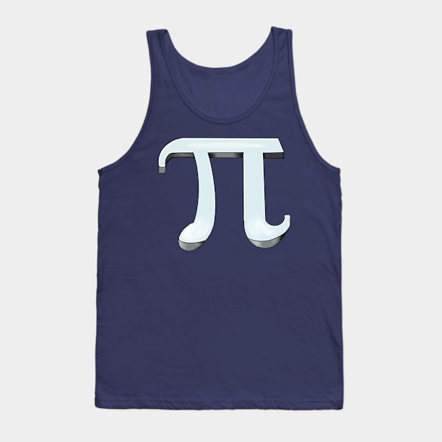 Pi - physics mathematics- mathematical constant in 3d Tank Top by Artonmytee